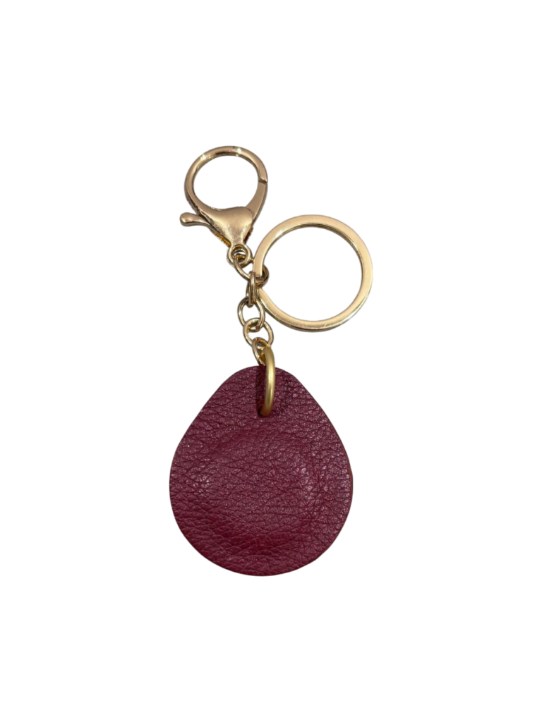 Chaveiro Drop Chic em couro legítimo