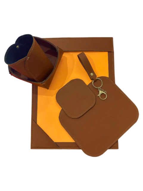 Kit Office Liart em couro Montana