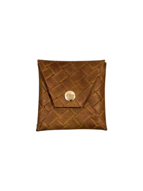 Porta-moedas Meia-lua Leg em couro legítimo