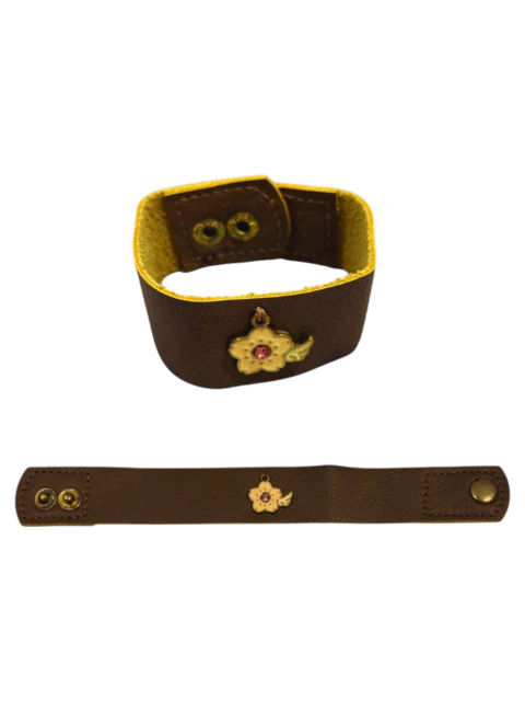 Pulseira Infinito em couro legítimo