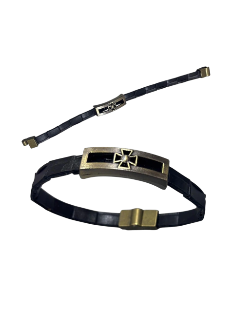 Pulseira Nova Era em couro legítimo
