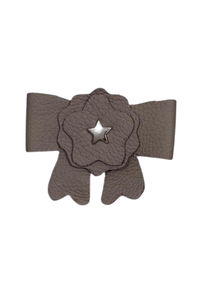 Laço de cabelo Flower Star em couro legítimo