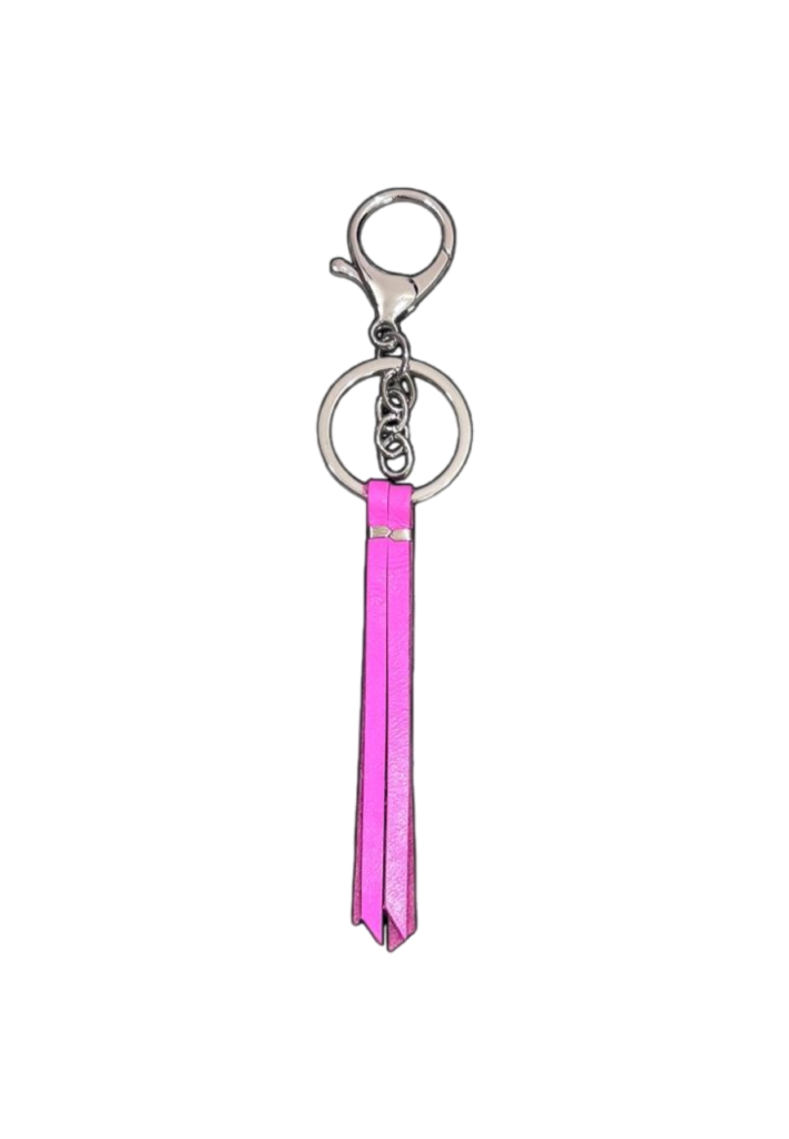 Chaveiro Slim Tassel em couro legítimo