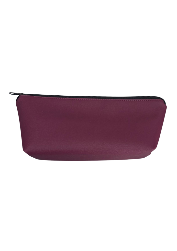 Nécessaire Trapézio Inverter em couro sintético